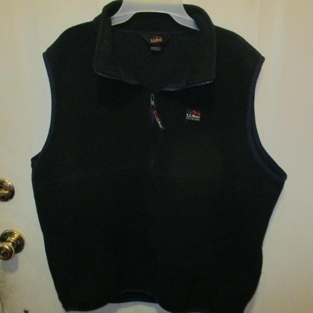 LL BEAN OUTDOORS FLEECE VEST SIZE XL REGULAR USA